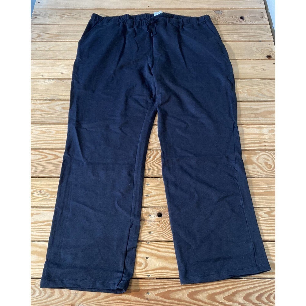 NEW Seed To Style Solid French Terry Pull On Pants Size XL Women’s Black